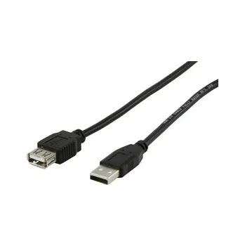 Elektrická zásuvka Valueline KABEL USB 2.0 USB A zástrčka > USB A zásuvka - 1.8m