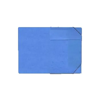 Mapa odkládací 3klopá s gumou prešpanová modrá 1ks desky s gumou