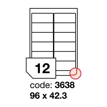 Papír Samolepící snímatelné etikety Rayfilm Office 96x42,3 mm 100 archů R0102.3638
