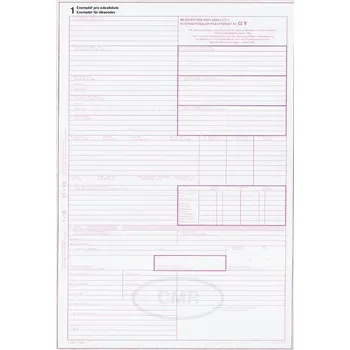 Tiskopis Mezinárodní nákladní list CMR A4 5 listů OP197