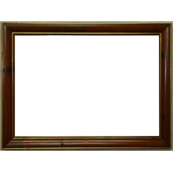 Zrcadlo Zrcadlo masiv hnědo zlatý rám 80x60cm