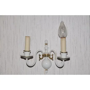 Lampička Lampička dvojče z bile mosazi