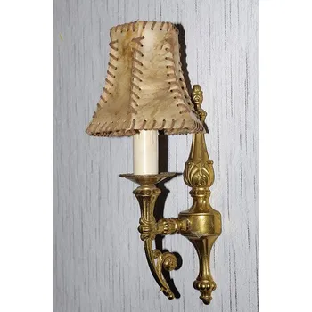 Lampička Nástěnná lampička mosazná zlatá