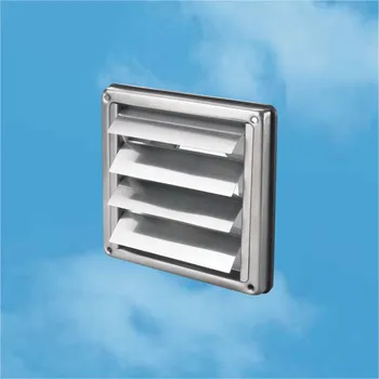 Větrací mřížka Vents, Refax Větrací mřížka přetlaková nerezová 137x137xD97 mm