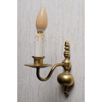 Lampička Lampička mosazná nástěnná zlatá