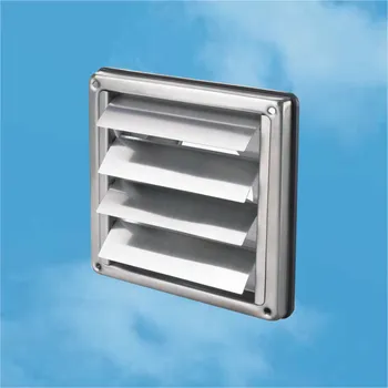 Větrací mřížka Vents, Refax Větrací mřížka přetlaková nerezová 167x167xD 120 mm