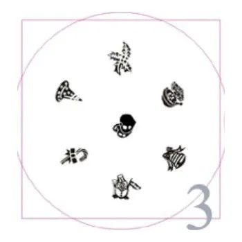 NehtyShop Vánoční destička na razítka 3