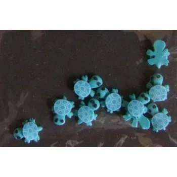 Přípravek na nehty NehtyShop 3D zdobení na nehty želva modrá 10 ks