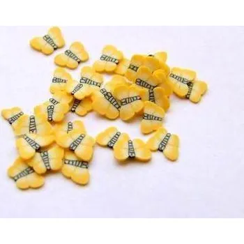 NehtyShop FIMO, žlutý motýl 1kus
