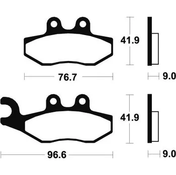 Brzdová destička Brembo (Itálie) Zadní brzdové destičky Brembo - Aprilia SRV, 850ccm - 12>