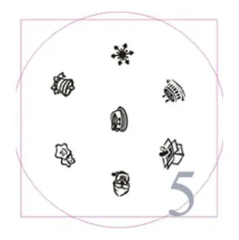 NehtyShop Vánoční destička na razítka 5