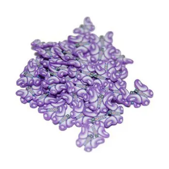 NehtyShop FIMO zdobení na nehty motýl, fialový, 1 ks