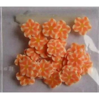 NehtyShop FIMO, oranžová kytička 1kus