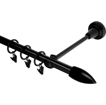 Garnýž kovová 300 cm jednořadá 16 Špice černá