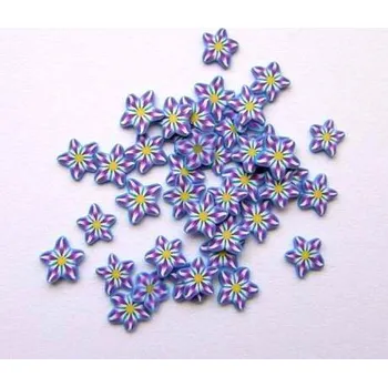 NehtyShop FIMO, fialová kytka 1kus