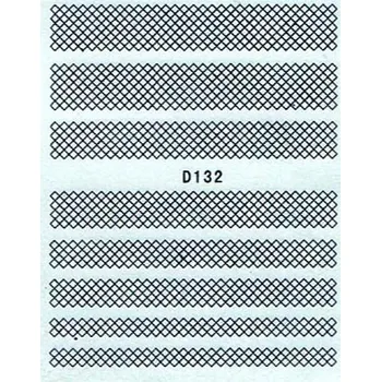 Umělé nehty NehtyShop Vodolepky, černá síťka