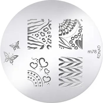 Umělé nehty KONAD destička na razítkování m78