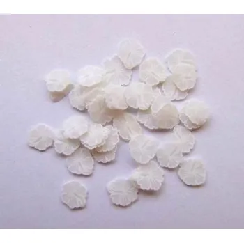 NehtyShop FIMO, kytka bílá 1kus