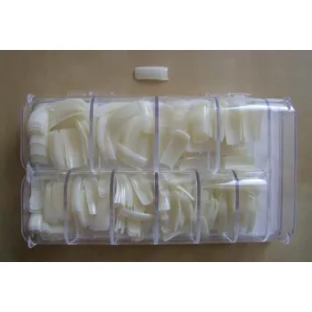 Umělé nehty NehtyShop Tipy mléčné, natural 400 ks+box