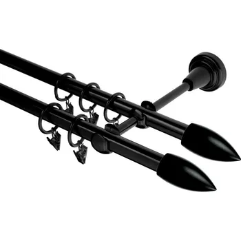 Garnýž Garnýž kovová 240 cm dvouřadá - dvojitá 16 Špice double černá