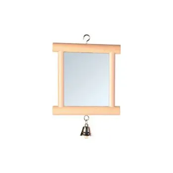 Kosmetické zrcátko Zrcátko v dřevěném rámečku se zvonečkem