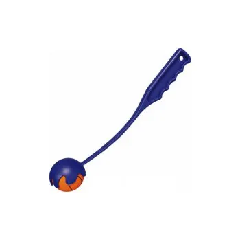 Hračka pro psa Katapult MINI s mechovým gumovým míčem 30cm