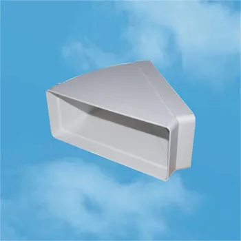 Ventilační potrubí Edil Plast, Refax KOLENO HORIZONTÁLNÍ pro vzduchotechnické potrubí ventilační čtyřhranné [] 220x90/45" plastové