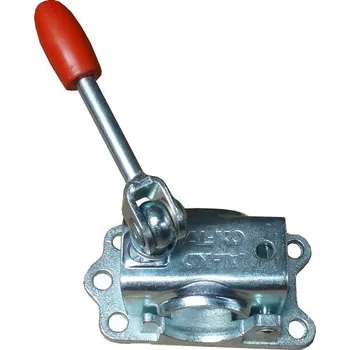 Přívěs Litinový držák opěrného kolečka AL-KO , pro pr. 48 mm - sklopná klička