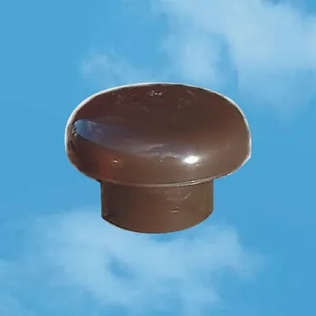 kanalizace Edil Plast, Refax Odvětrání kanalizace, stoupaček, hlavice, stříška hnědá CDV100M