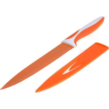 Kuchyňský nůž Ocelový nůž s keramickým povlakem Oranžový 33 cm - nízký - Nože s keramickým povrchem SMART COOK