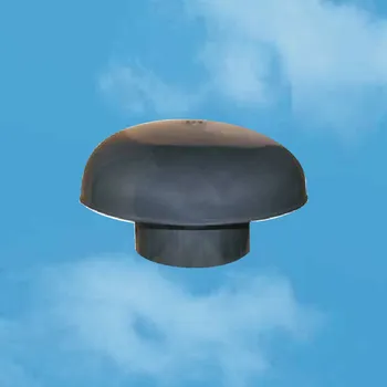 Kanalizační potrubí Edil Plast, Refax Odvětrání kanalizace, stoupaček, hlavice, stříška černá CDV110A