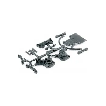 Modelářství 1:10 LRP S10 Twister: Zadní domek převodovky a držák zadních ramen