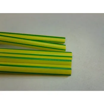 Bužírka smršťovací 2,4 / 1,2 mm žluto/zelená 1m
