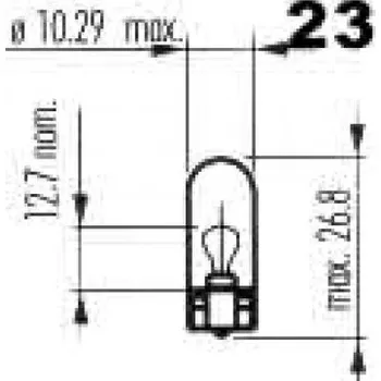 Auto elektroinstalace 24V 2W celosklo W2.1x9.5d BOSMA
