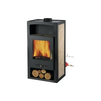 Krbová kamna ADRIA II S VÝMĚNÍKEM černá+béžová , doprava zdarma