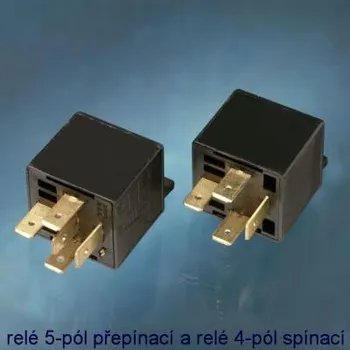 Relé Spínací relé 12V 30A s držákem / 2x kontakt/ (426221)