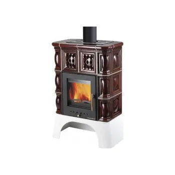 TREVISO s výměníkem černá,hnědá kachle