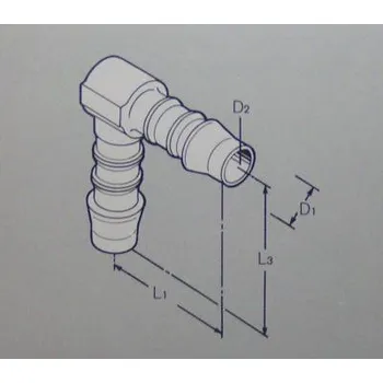 Zavlažování Hadicová spojka úhlová 6 (Úhlová spojka 6 mm)