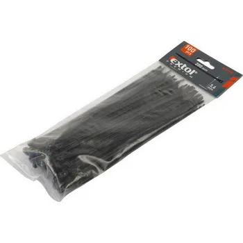 Organizace kabelů Stahovací pásky - nylon - 4.8x250 mm ČERNÝ - U/2390