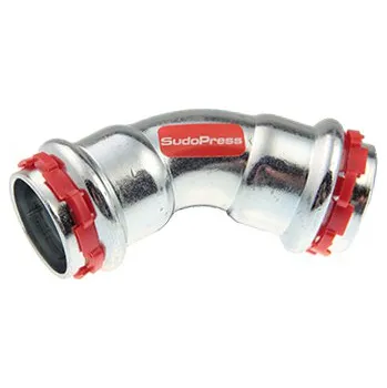 Fitinka Lisovací koleno 28, 45° AxA uhlíková ocel Comap SudoPress