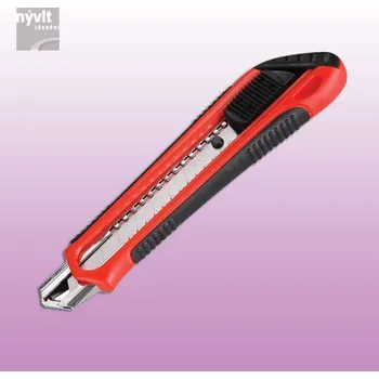 Pracovní nůž Nůž ulamovací s kovovou výstuhou - š. 18 mm - plast/kov - N/1728