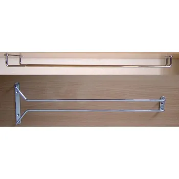 Věšák Držák sklenic chrom 48,5/41cm Věšák stojan na sklenice