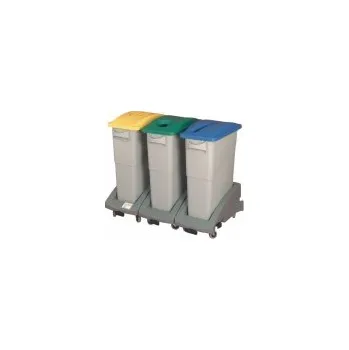 Odpadkový koš Nádoba o objemu 87 l, šedá