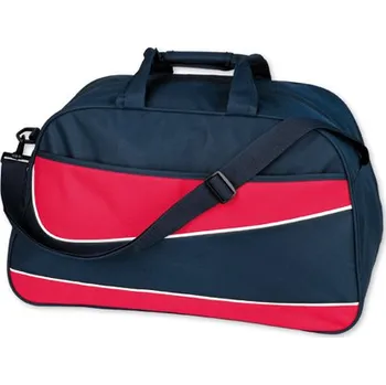 Sportovní taška Sportovní / cestovní taška s červenou přední kapsou (- jen do vyprodání zásob -)