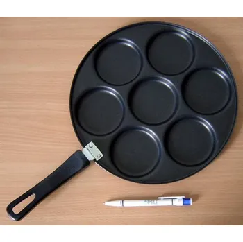 Pánev Lívanečník - Pánev teflon na lívance 7 pozic 28 cm