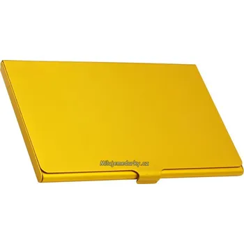 Vizitkář Leskle zlatý hliníkový vizitkář