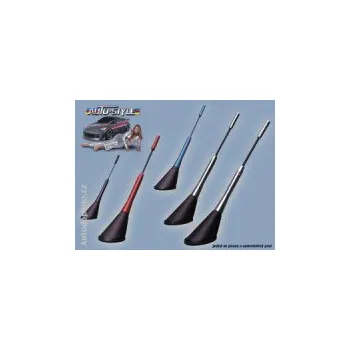 Autoanténa ALU tuningový anténní prut délka 165 mm barva černá ( obsahuje adaptér na závit M5 i M6 ) SLEVA 5%