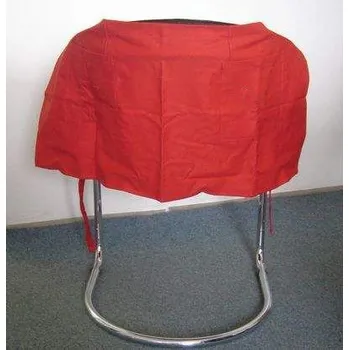 Kuchyňská zástěra Zástěra bez laclu ČERVENÁ 90x45 2 kapsy