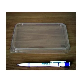 Jednorázové nádobí Vanička hranatá průhledná - VÍČKO c=1ks