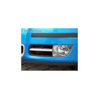 Tuning Milotec lišty mlhových světel (hranatých) Škoda Fabia II / Roomster (ABS stříbrný matný) SLEVA 2%